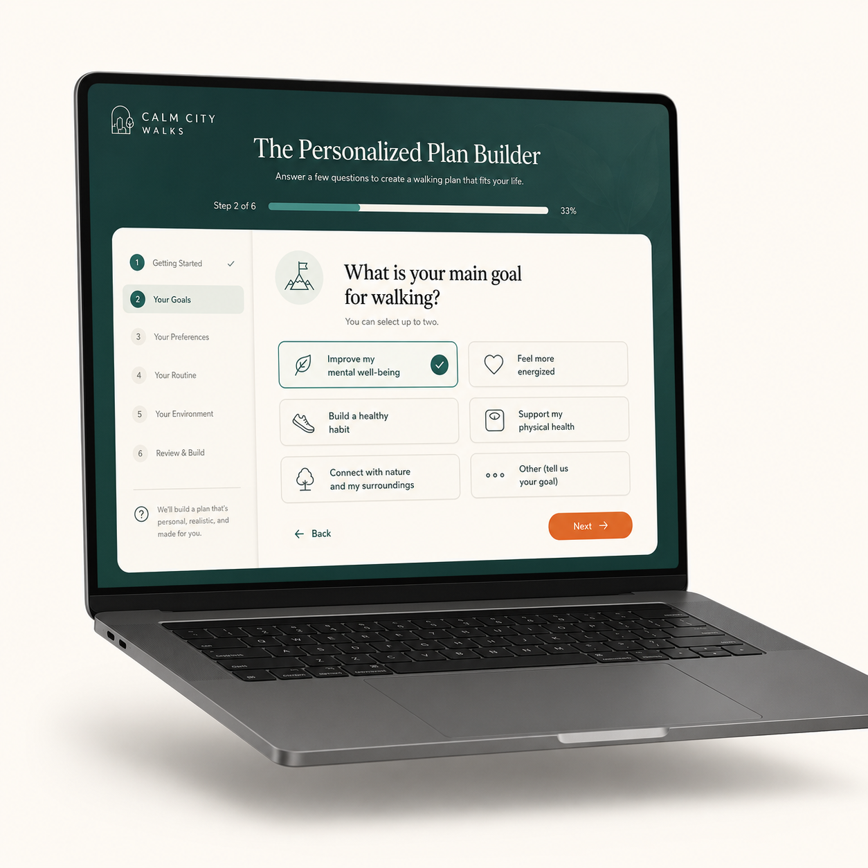 The Personalized Plan Builder